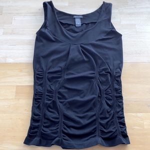 SOHO LADY. PlusSize Black Stretchy Tank Top Slimming Fit Undershirt Waist Design